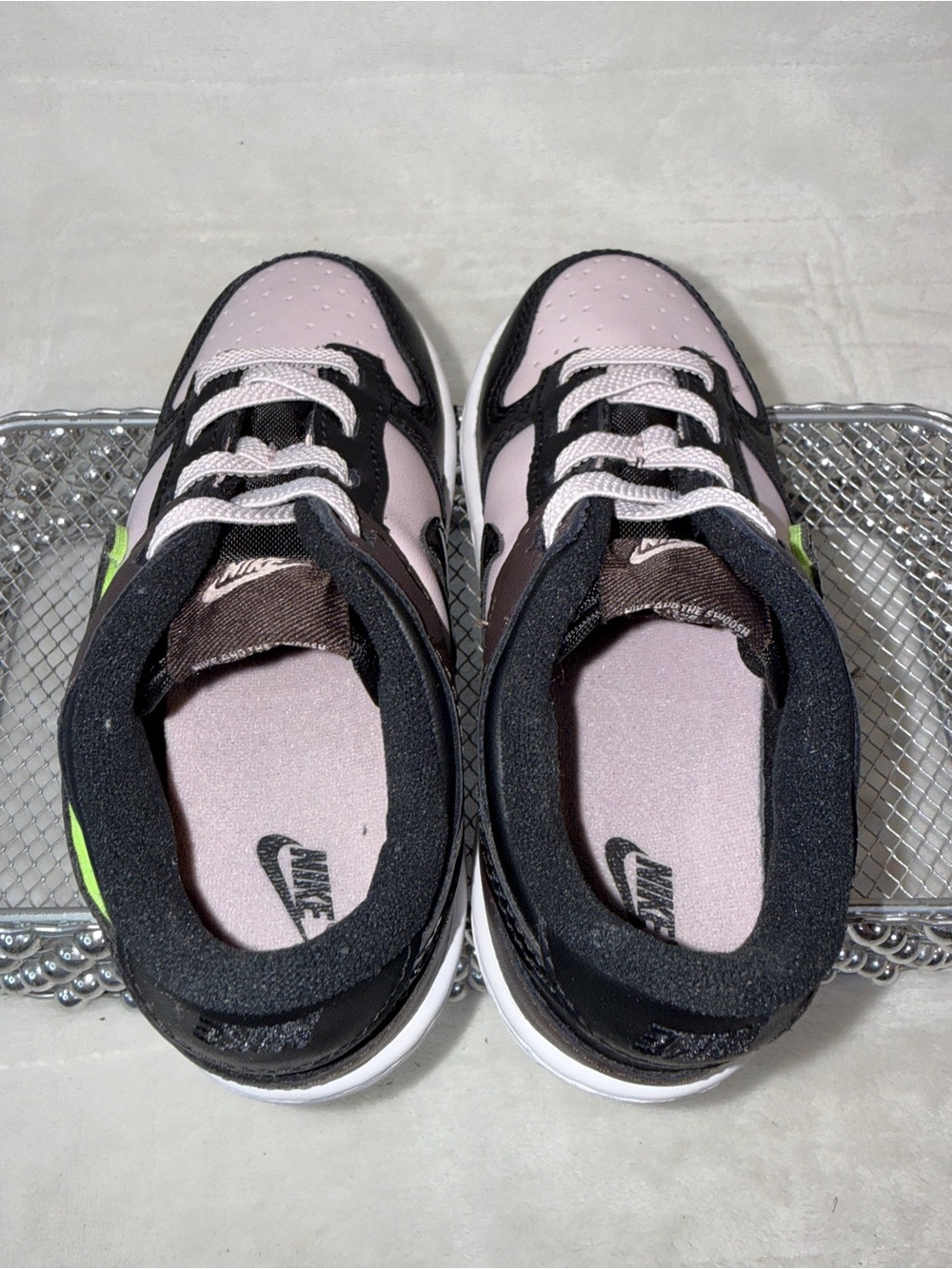 Nike Dunk Low SE Particle Rose Black Toddler 9C UK 8.5 EUR 26 HQ1956-600 ππ - Picture 13 of 16
